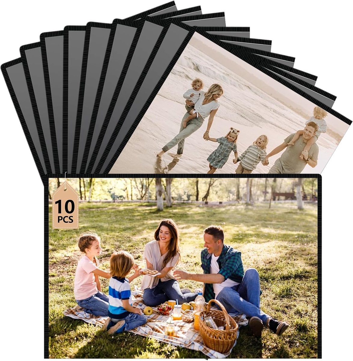 Magnetische Fotolijsten - Koelkast Frames - Foto's Weergeven - Set van 10 - 6.46 x 4.49 In