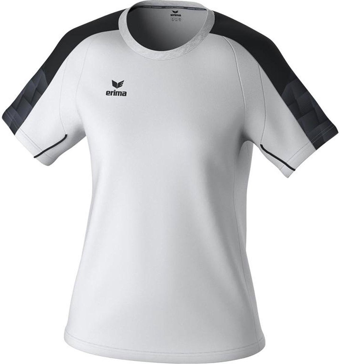 Erima Evo Star T-Shirt Dames - Wit / Zwart | Maat: 38
