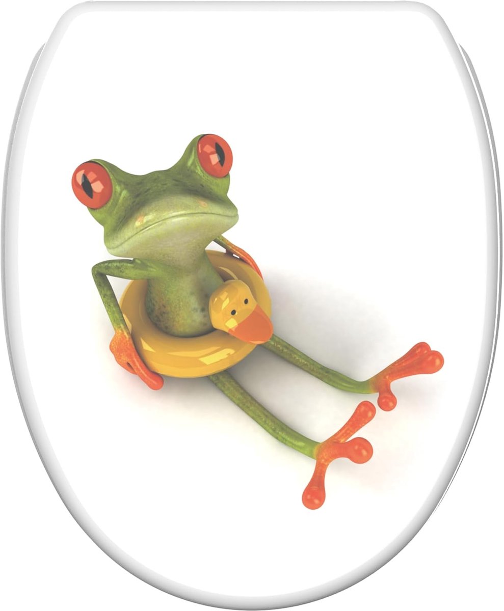 WC-bril - Toiletzitting - Stil Sluiten - Eenvoudige Montage - 48x377 cm - Froggy