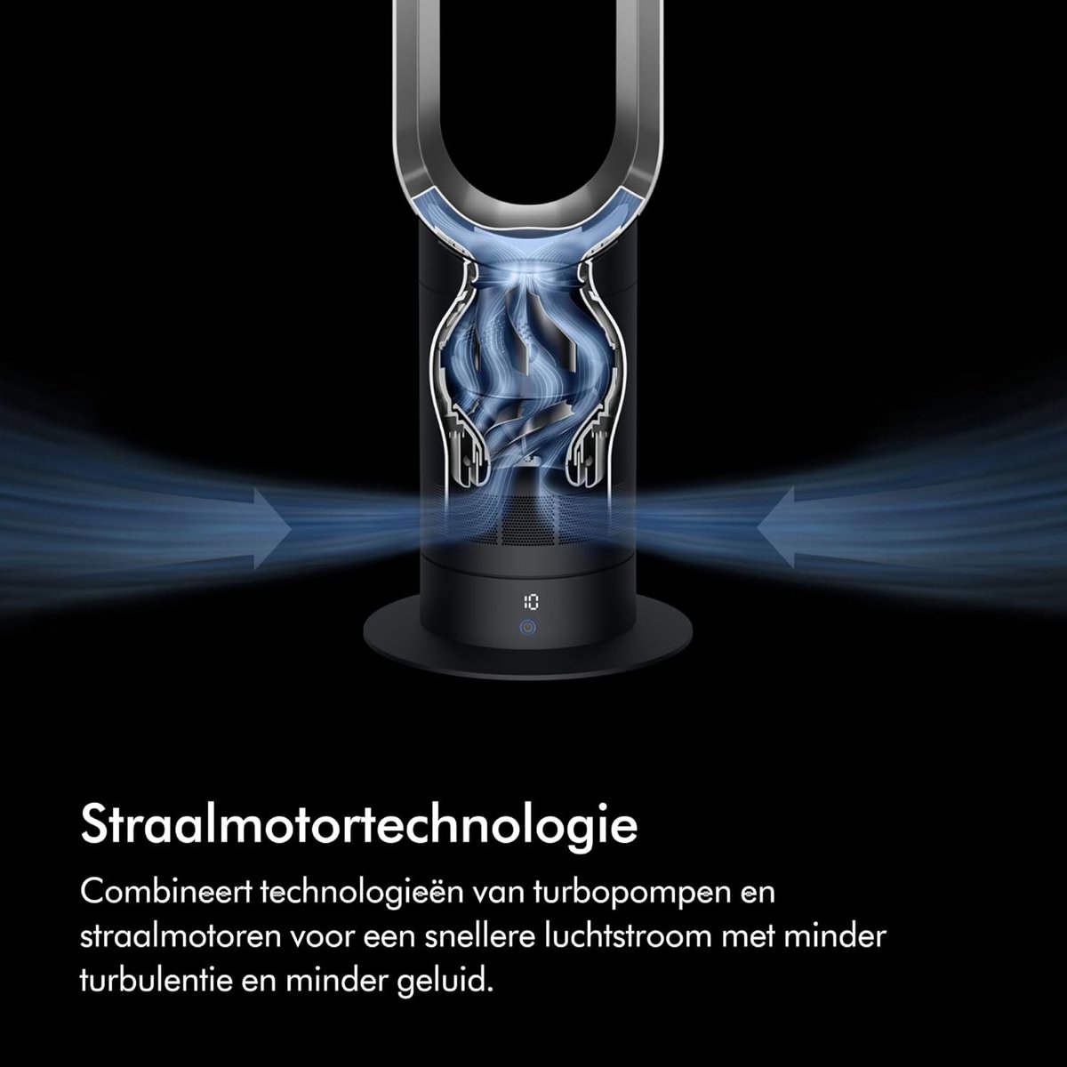 Torenventilator - Vloerventilator - Kamers Verkoelen - Bladloos Ontwerp - 10D x 10B x 10H