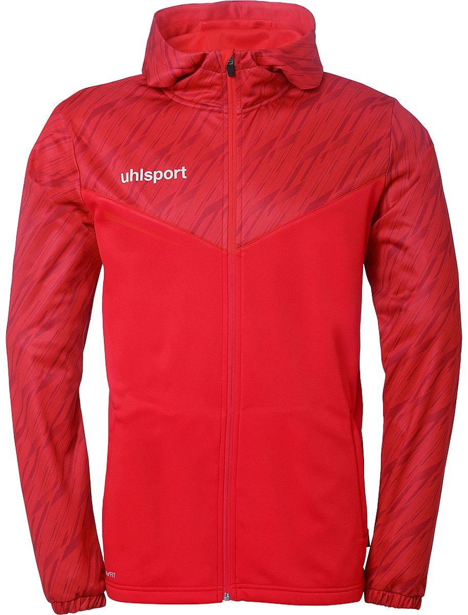 Uhlsport Progressive 28 Jas Met Kap Heren - Rood | Maat: XL