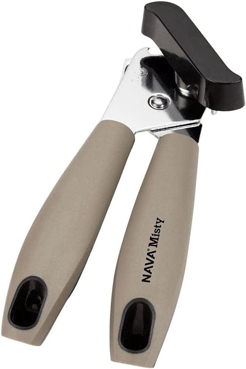 Handmatige Blikopener - Keuken Gadget - Veilig Blikken Openen - Antislip Zachte Grip - 21 cm