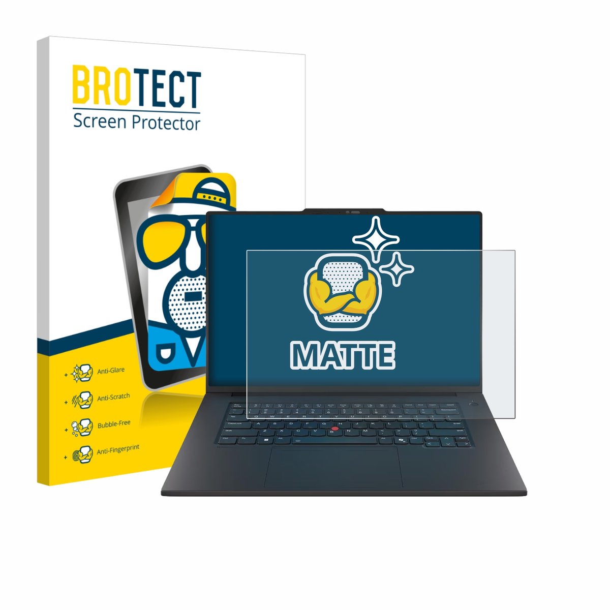 BROTECT - Screenprotector voor Lenovo ThinkPad P1 Gen 8 16" - Folie Beschermfolie matte