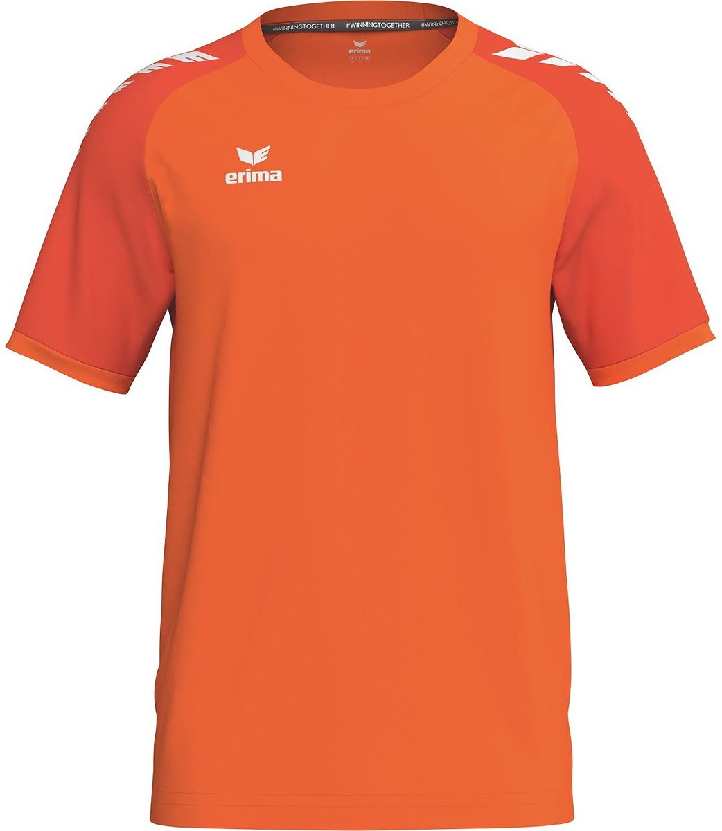 Erima Wings Shirt Korte Mouw Kinderen - Oranje / Mandarine | Maat: 128