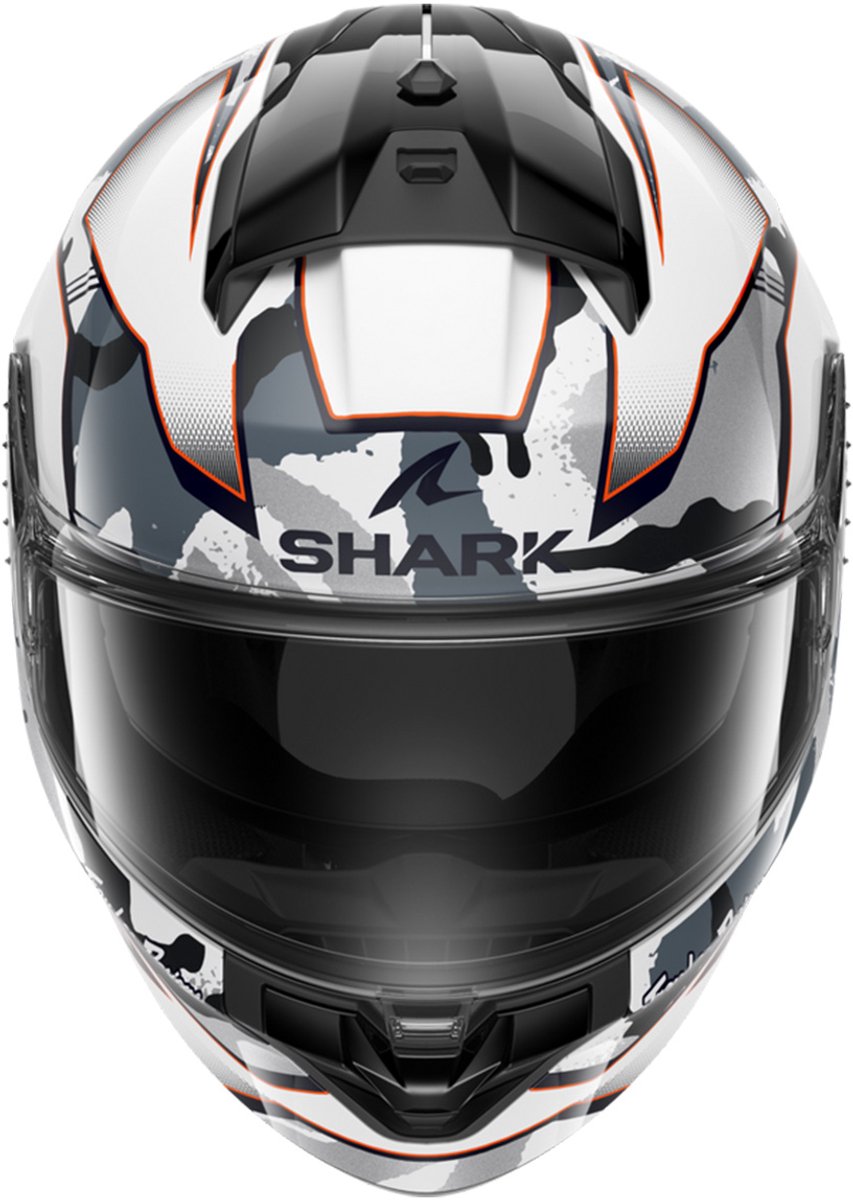 Shark Ridill 2 Matrix Camo Wit Zilver Rood WSR Integraalhelm - Helm – foto 3