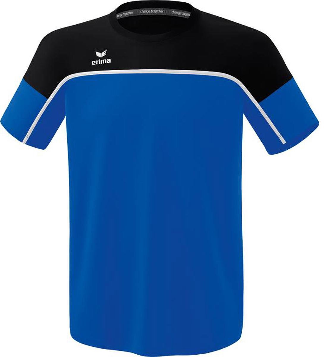 Erima Change T-Shirt Kinderen - New Royal / Zwart / Wit | Maat: 152