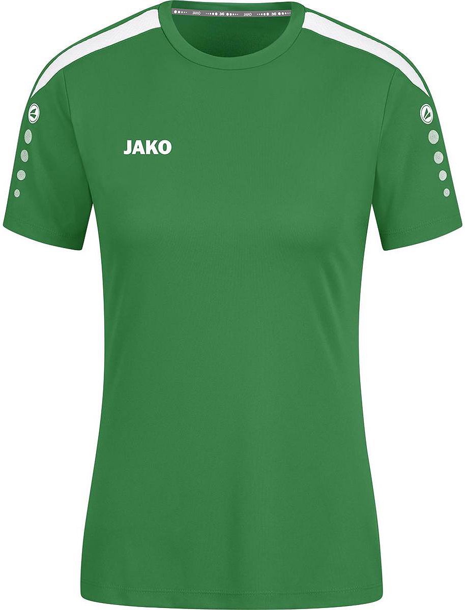 JAKO Shirt Power Korte Mouw Dames Groen Maat 40