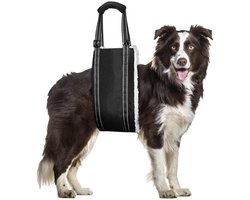 Elkuaie Tilband Hond - Borst Ondersteuning Sling - Gewelfd Ontwerp met Pluizige Voering - 1 Stuk - Grijs