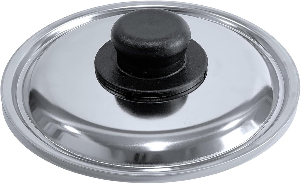 RVS Pannendeksel - Kookdeksel Keuken - Koken Bakken - Hittebestendige Greep - Ø 16 cm - Zilver