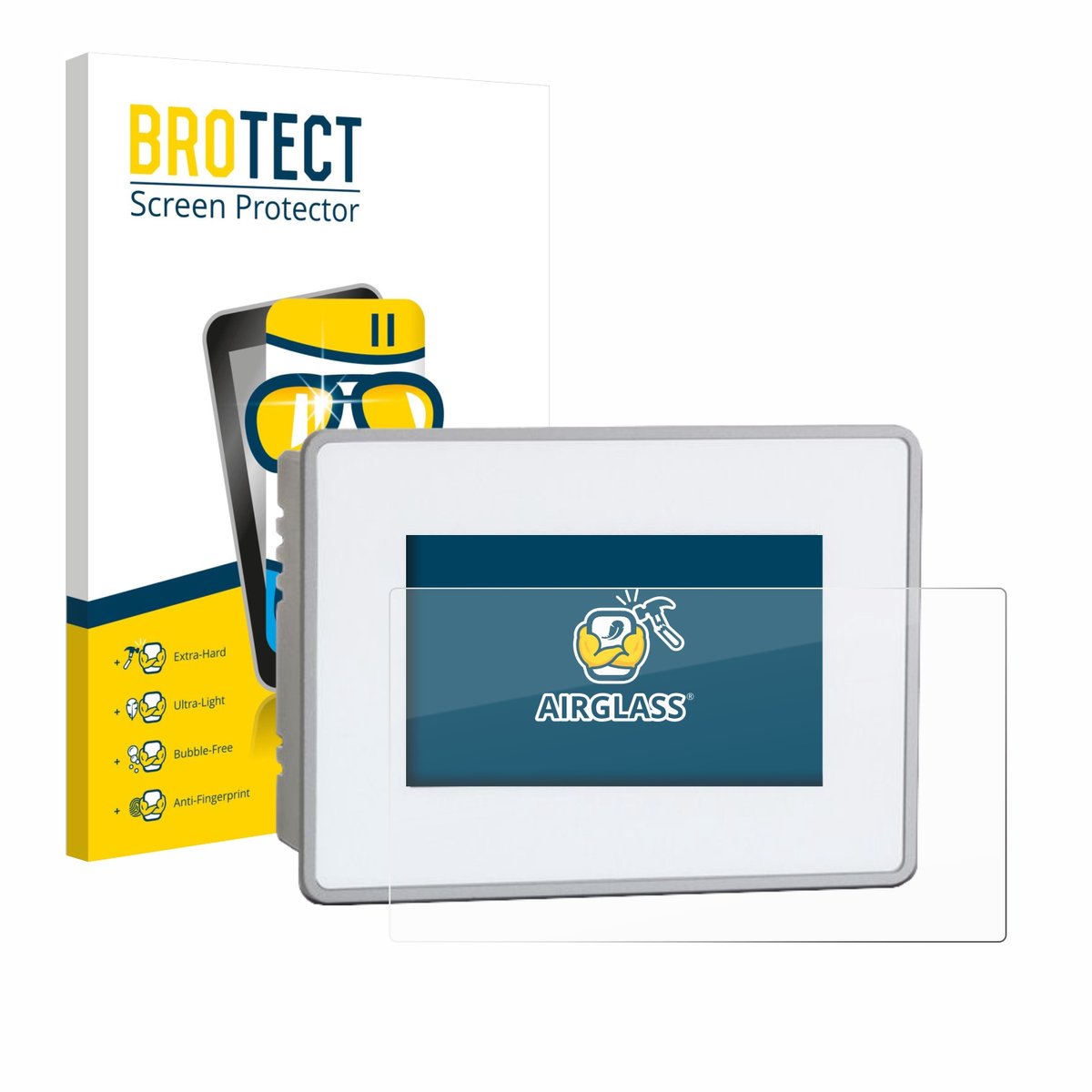 Screenprotector voor BUCHER automation JetView 1004 Beschermglas transparant