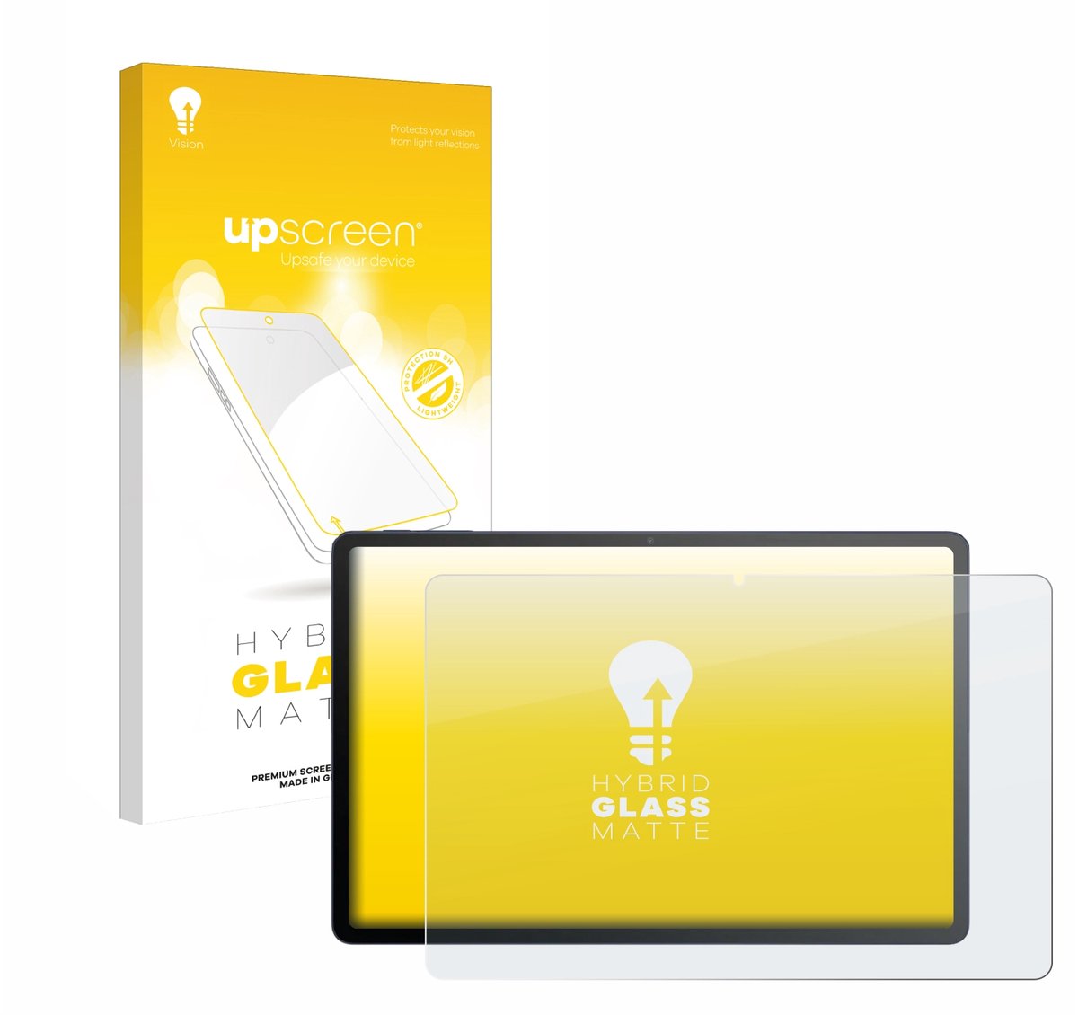 upscreen - Screenprotector voor TCL Tab A1 Plus - Folie Beschermfolie Beschermglas matte