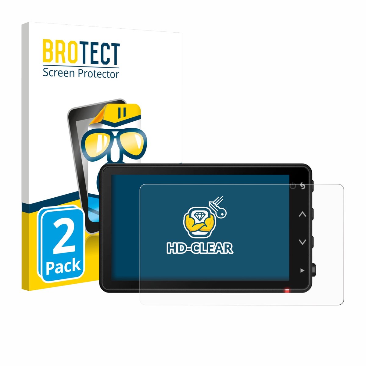 BROTECT - Screenprotector voor Garmin Catalyst 2 - Folie Beschermfolie transparant 2 Stuks