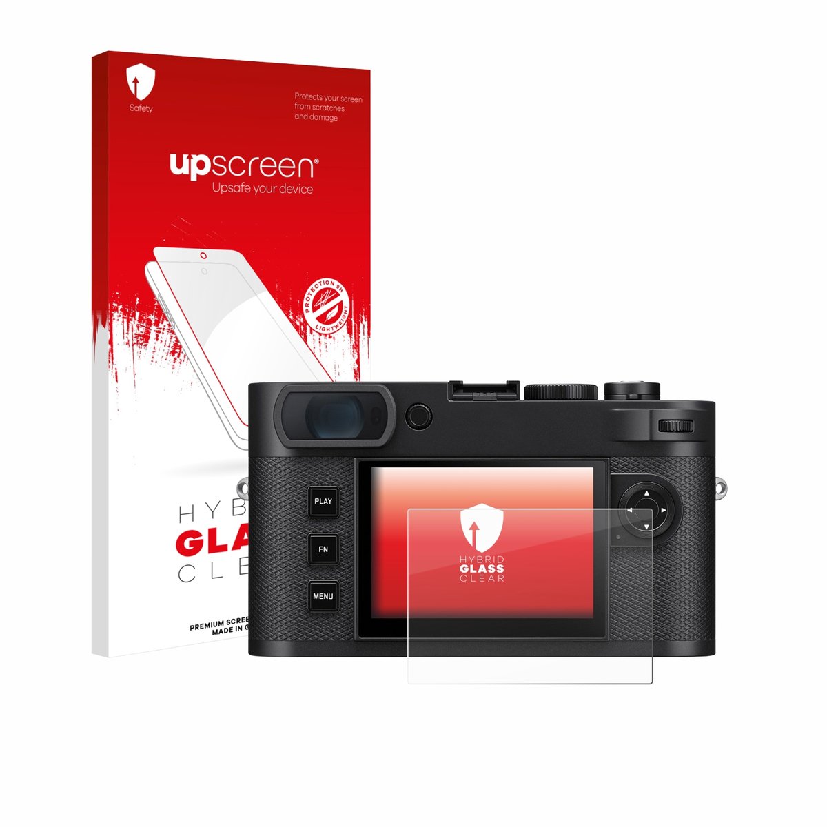 upscreen - Screenprotector voor Leica M EV1 - Folie Beschermfolie Beschermglas transparant
