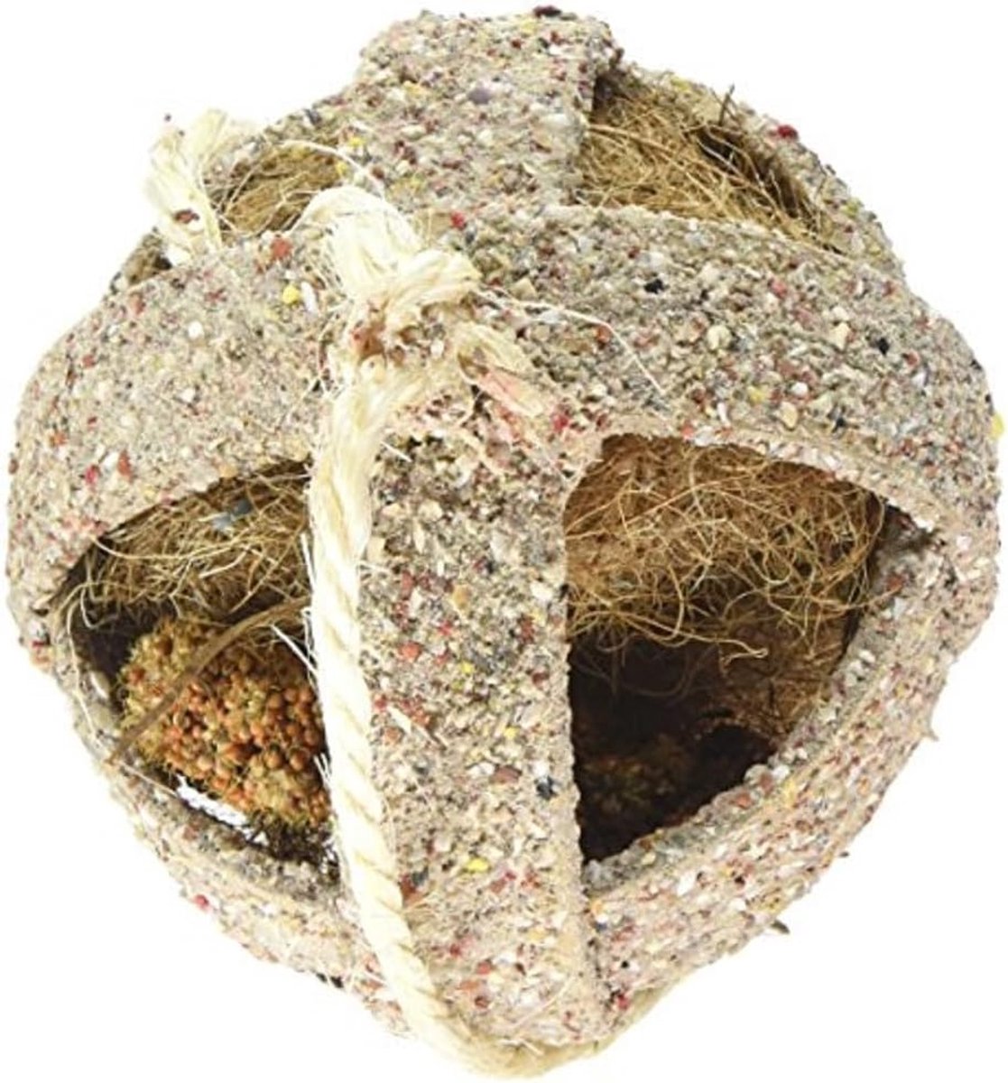 Vogel Snackbal - Voerbal Grit - Actieve Stimulatie - Snack en Speelgoed - 100g