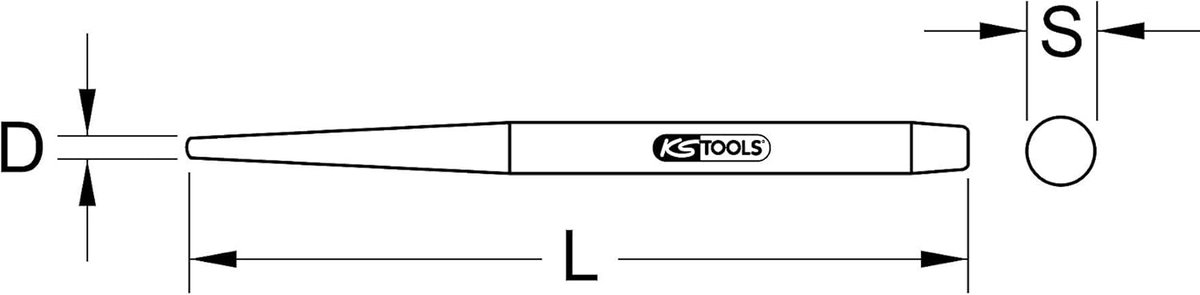 Centreerdoorn - 9mm Doorn - Precisie Werk - Roestvrij Staal - 9 mm