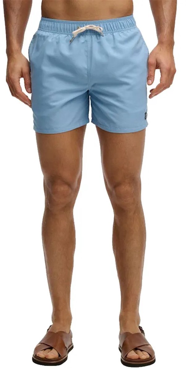 Superdry Geborduurd Logo 15 Zwemshort Heren Blauw
