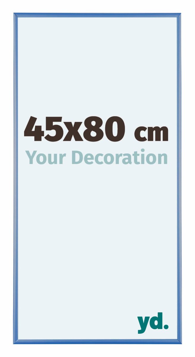 yd. Your Decoration - Fotolijst 45x80 cm - Aluminium - Staal Blauw - Kent