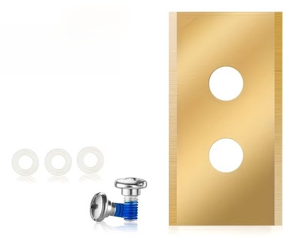36x Robotmaaier Mesjes Titanium - Universeel Compatibel met Mammotion Luba 1 & 2 en Yuka - Dubbelzijdige Reservemessen - Extra Slijtvast & Duurzaam - Inclusief Schroeven van Merkloos	 — afbeelding 4