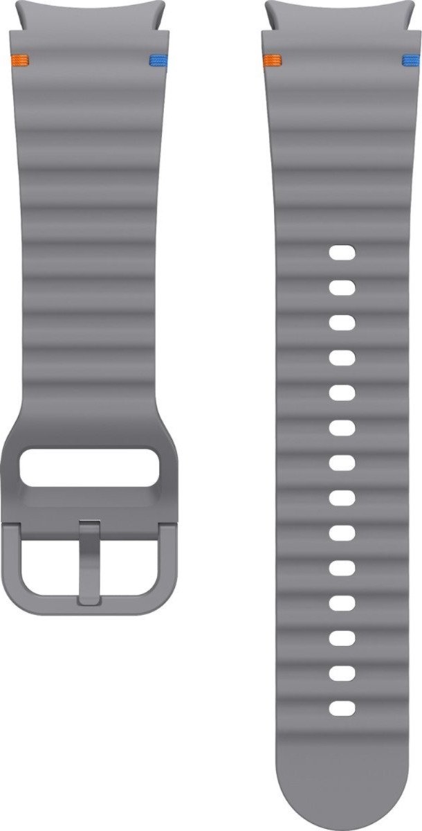 Scoby - Smartwatch bandje - Siliconen band - Horlogeband - Watch Strap - Geschikt voor Samsung Galaxy Watch 7 - 40 & 44mm - Donker Grijs