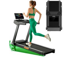 ROBORE L20 loopband, 3,5 pk borstelloze motor, 15% verstelbare helling, snelheid 14 km/u, maximaal draagvermogen 180 kg, loopband 40 × 107 cm, led-display en handrails met hartslagmeter