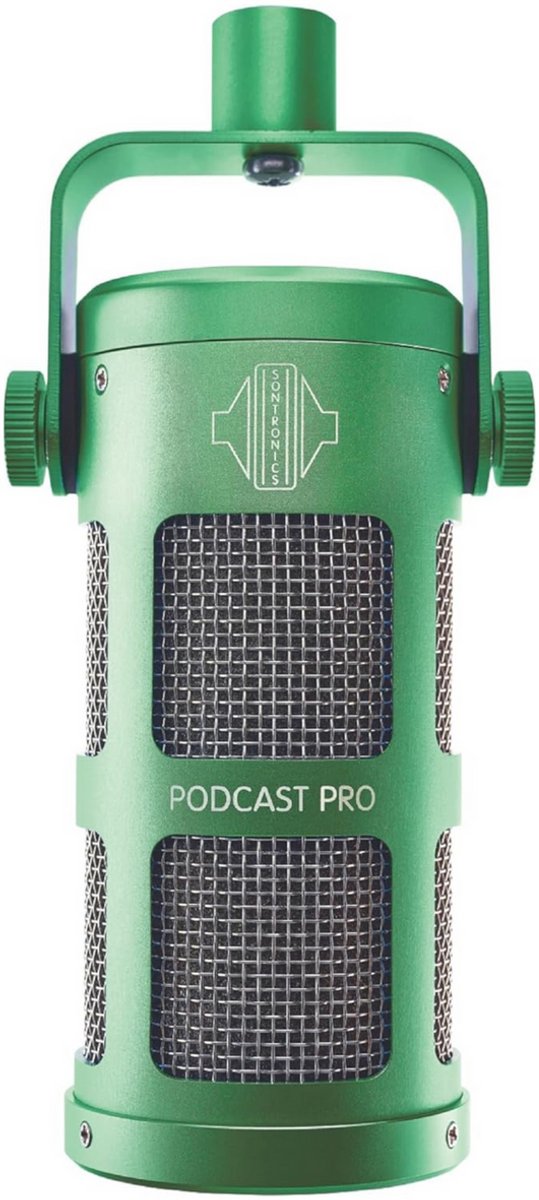 Sontronics Podcast Pro Green - microfoon - podcast - vlogging - interview - xlr aansluiting - dynamisch