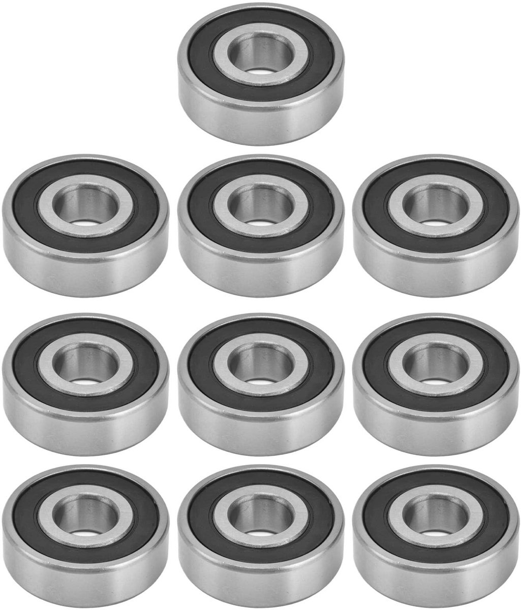 Allecto - Ball Bearing - 10pcs - Rubber Sealed - Voor lineaire bewegingssystemen - Hoogwaardige kogellagers - Geschikt voor diverse toepassingen - ...