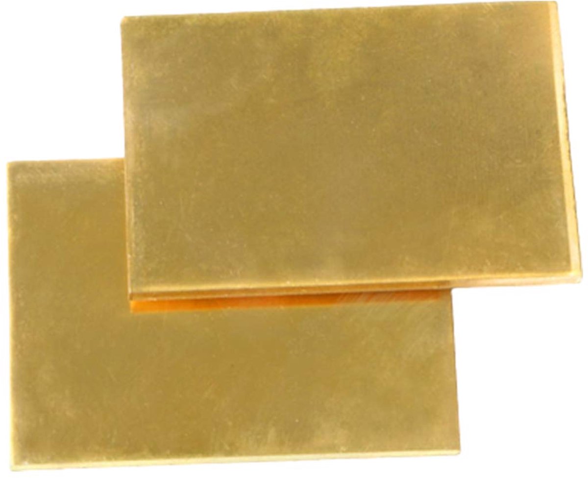 Koperen Plaat - Metaalplaat Werkbaar - Hobby Ambachten - Zuiver Metaal - 150x300x1mm - Koperkleurig