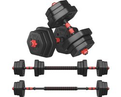 SONGMICS - Dumbells - Dumbells Set - Dumbells 10 kg - Hexagon Dumbells - Voor Krachttraining