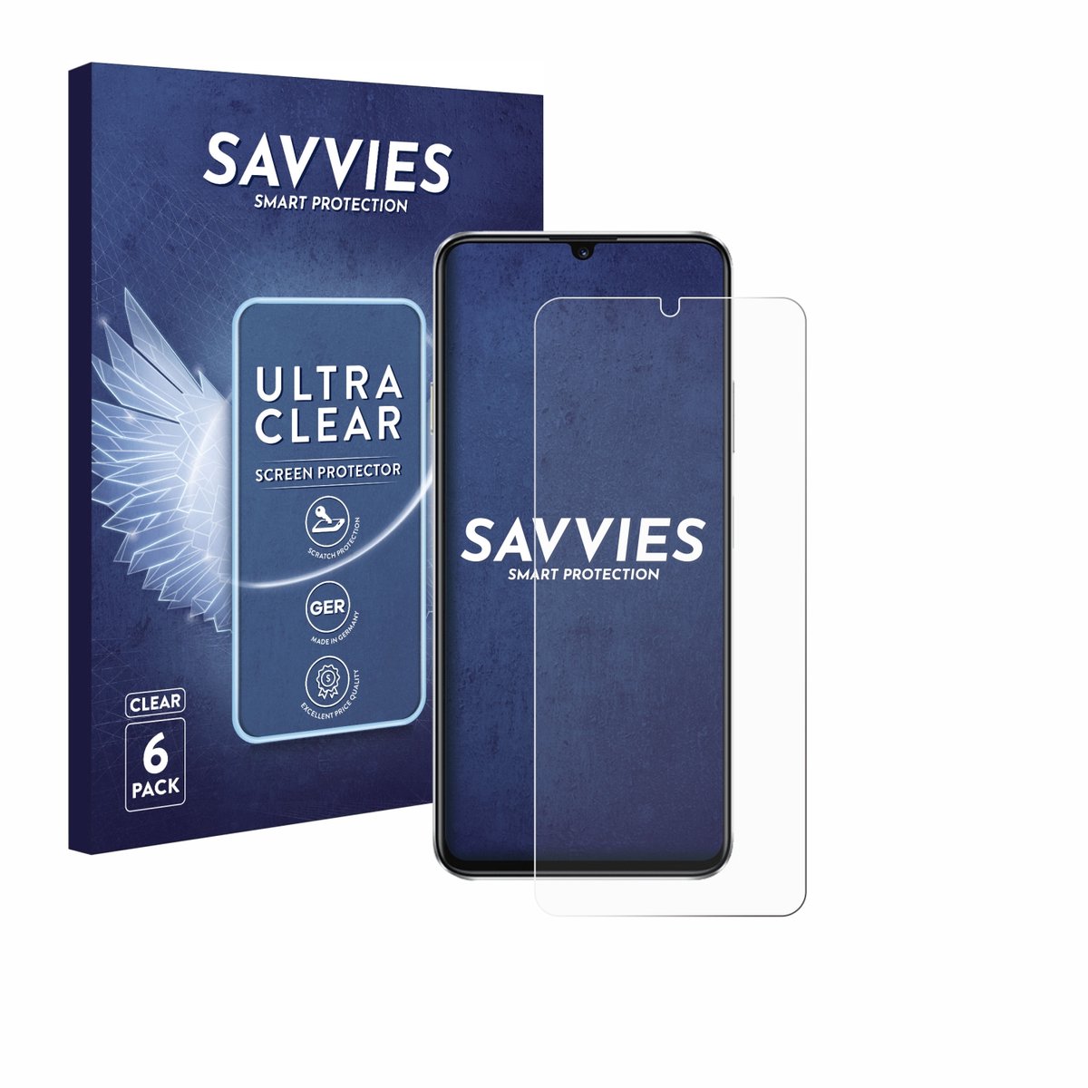 Savvies - Screenprotector voor Huawei Nova Y63 - Folie Beschermfolie transparant 6 Stuks