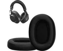 kwmobile 2x oorkussens geschikt voor Jabra Elite 85h - Earpads voor koptelefoon in zwart