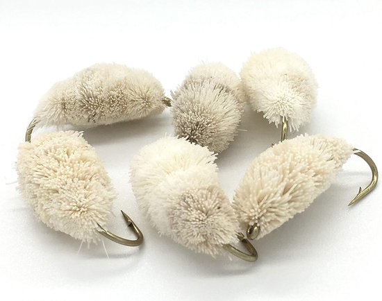 Vliegvis Set - Grote Brood Vliegen - Forel Karper Vissen - Acht Stuks Pack - Maat 4-6 - Goud — afbeelding 3