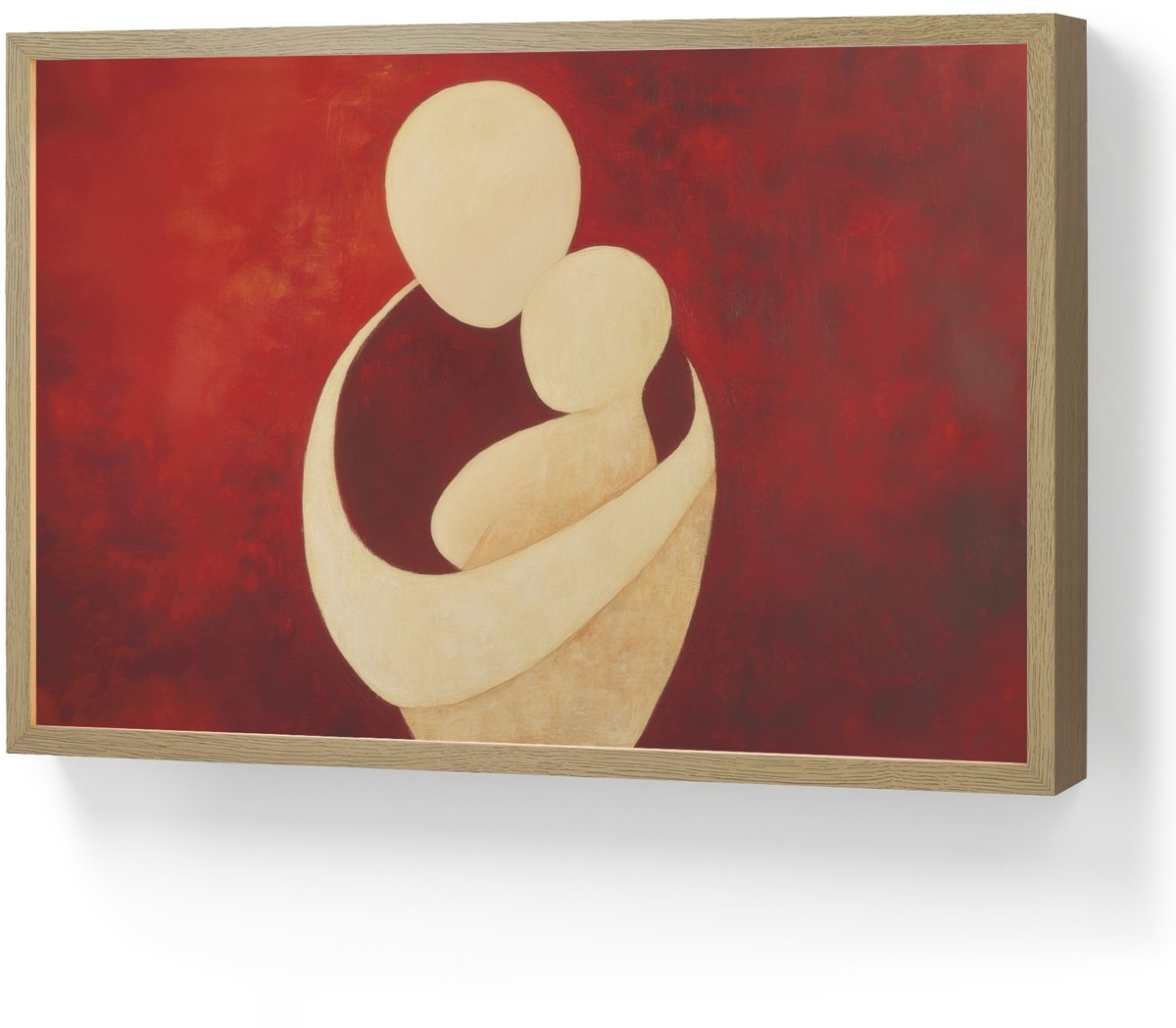 Abstract - Moeder - Kind - Rood