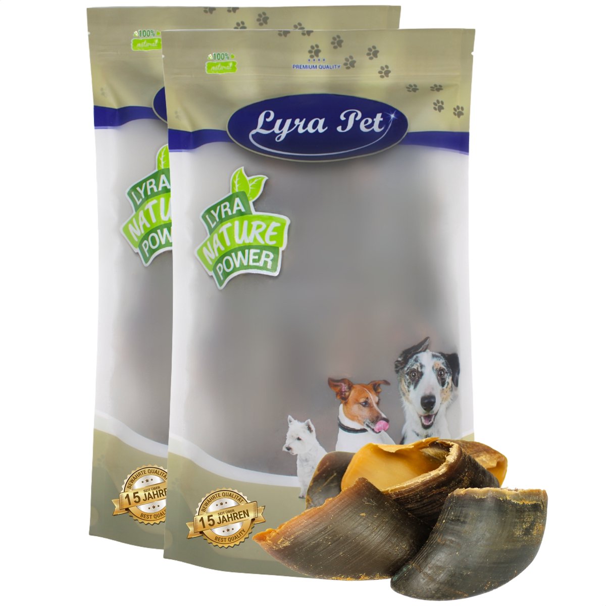30 stuks. Lyra Pet® Runderhoeven ca. 2,4 kg