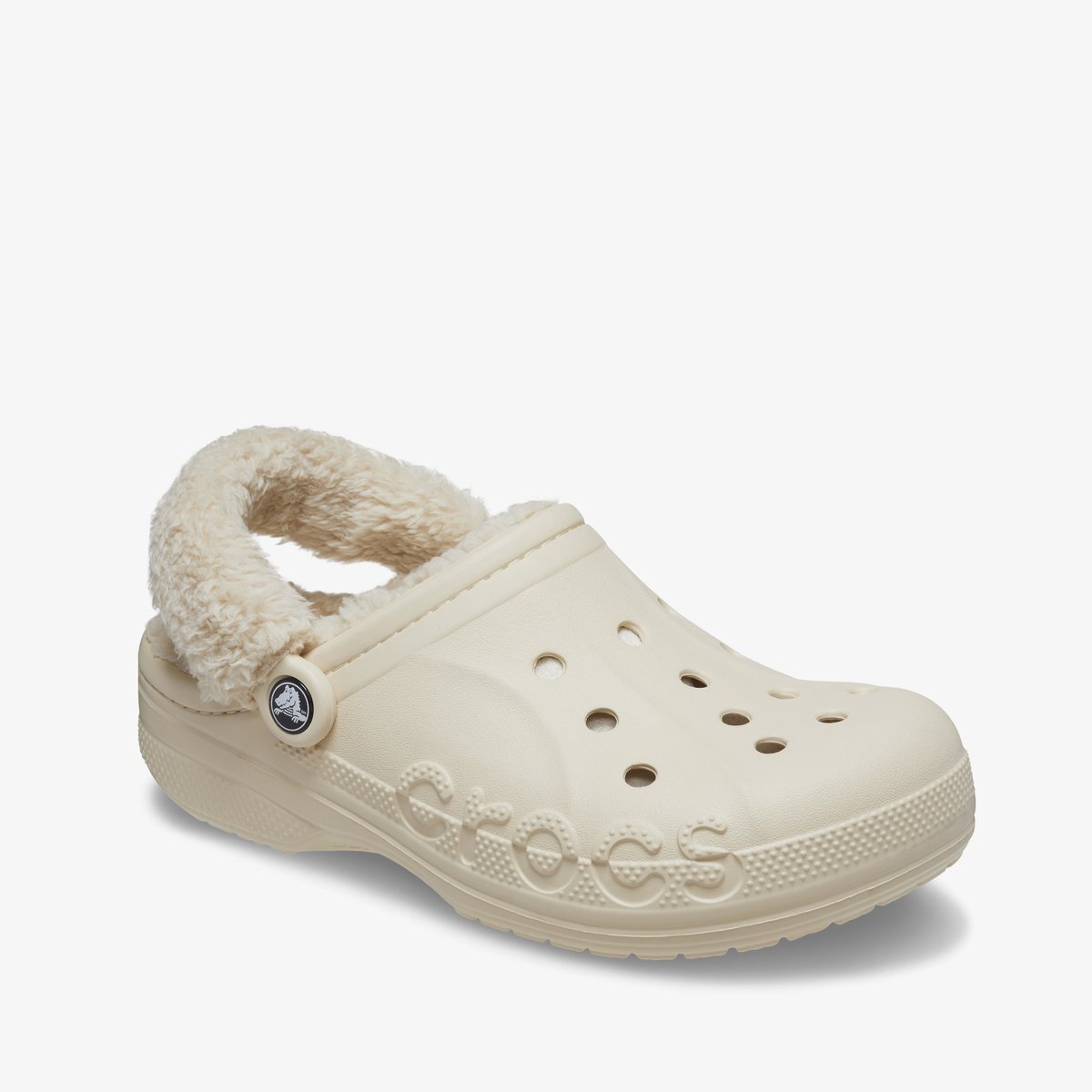 Crocs Baya Lined Fuzz Strap dames klompen wit - Maat 36/37 - Clogs