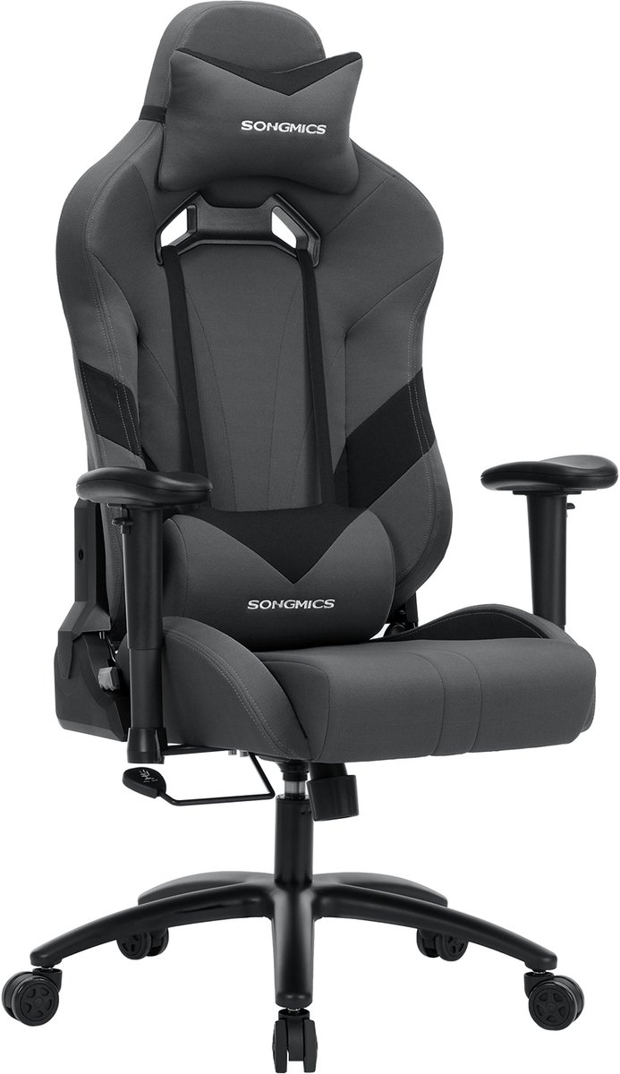 SONGMICS RCG13GV2 - Gaming Stoel - Ergonomisch Ontwerp - Verstelbare Armleuningen en Kussens