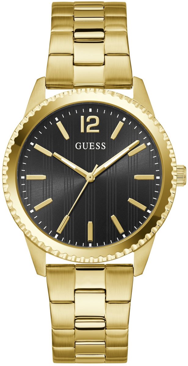 Guess Chip Quartz Analoog Horloge Gold Tone Kast: 100% Roestvrij Staal | Armband: 100% Roestvrij Staal 40 mm GW1062G1, GW1062G2, GW1062G4