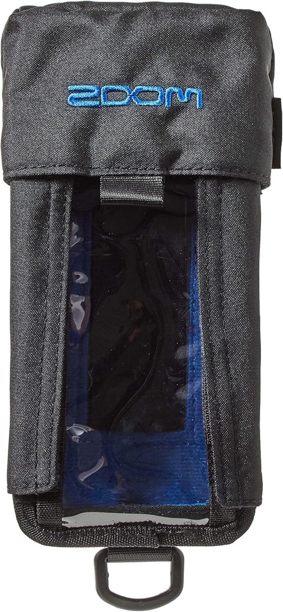 Beschermhoes Recorder - Draagbare Tas - Opnemen Onderweg - Transparant Venster - 19.7 x 11 x 6.8 cm - Zwart