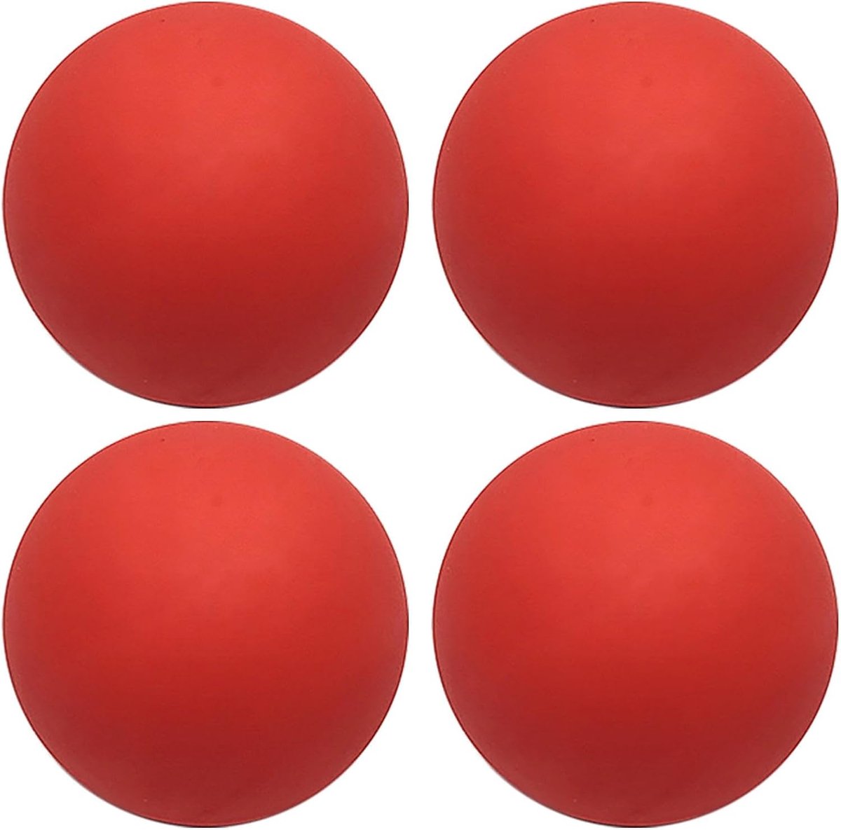 Squashballen Set - Sportballen Elastisch - Beginner Training - Hoge Zichtbaarheid - 60 mm Diameter - Rood