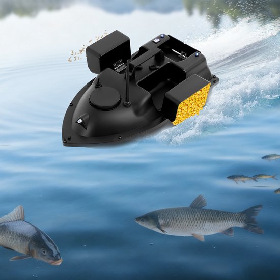 Vissersboot - 50x25x17cm - 500M 220V Visaasvoerboot - Afstandsbediening Vangboot voor Nachtvissen — afbeelding 5