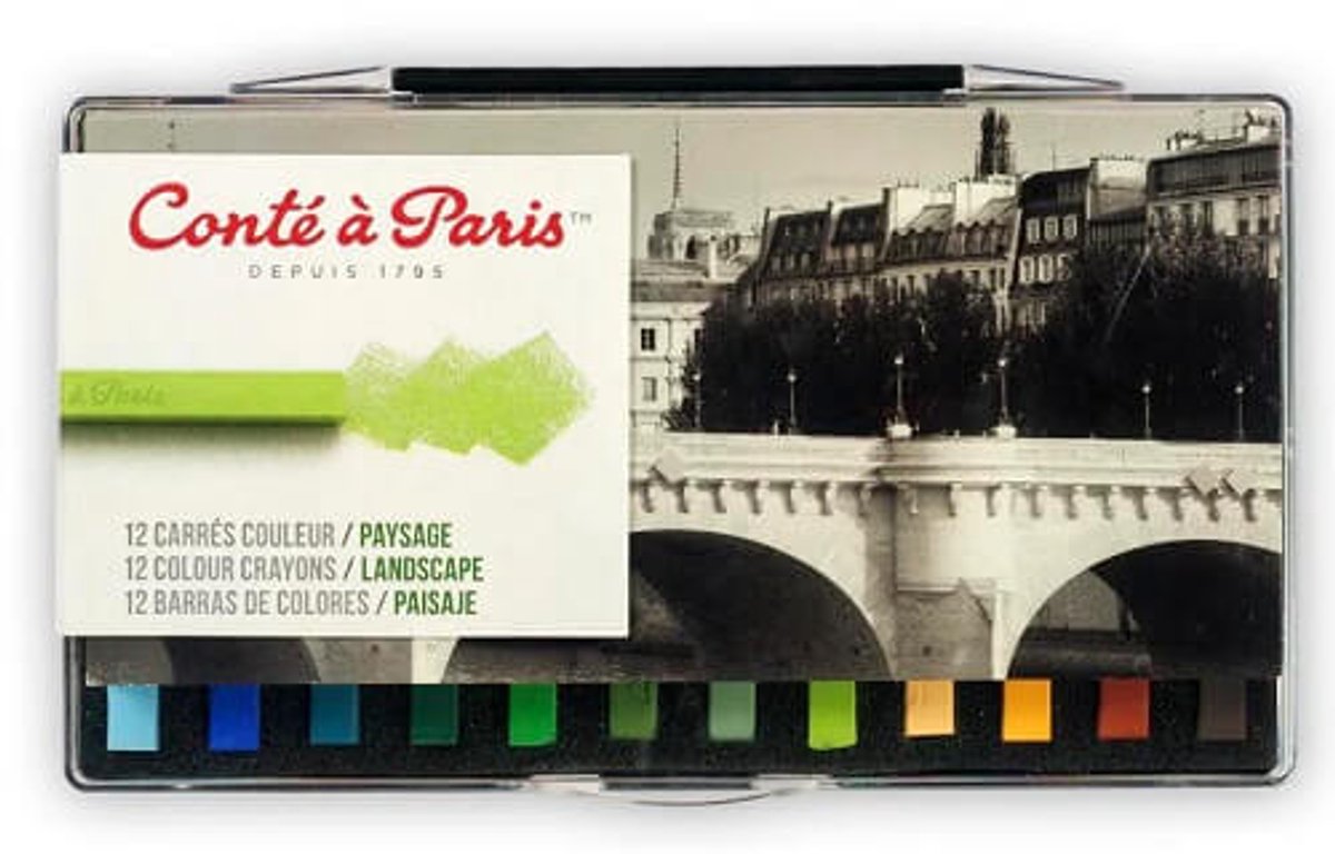 Conté à Paris Sketching Pastelkrijt Set Landscape