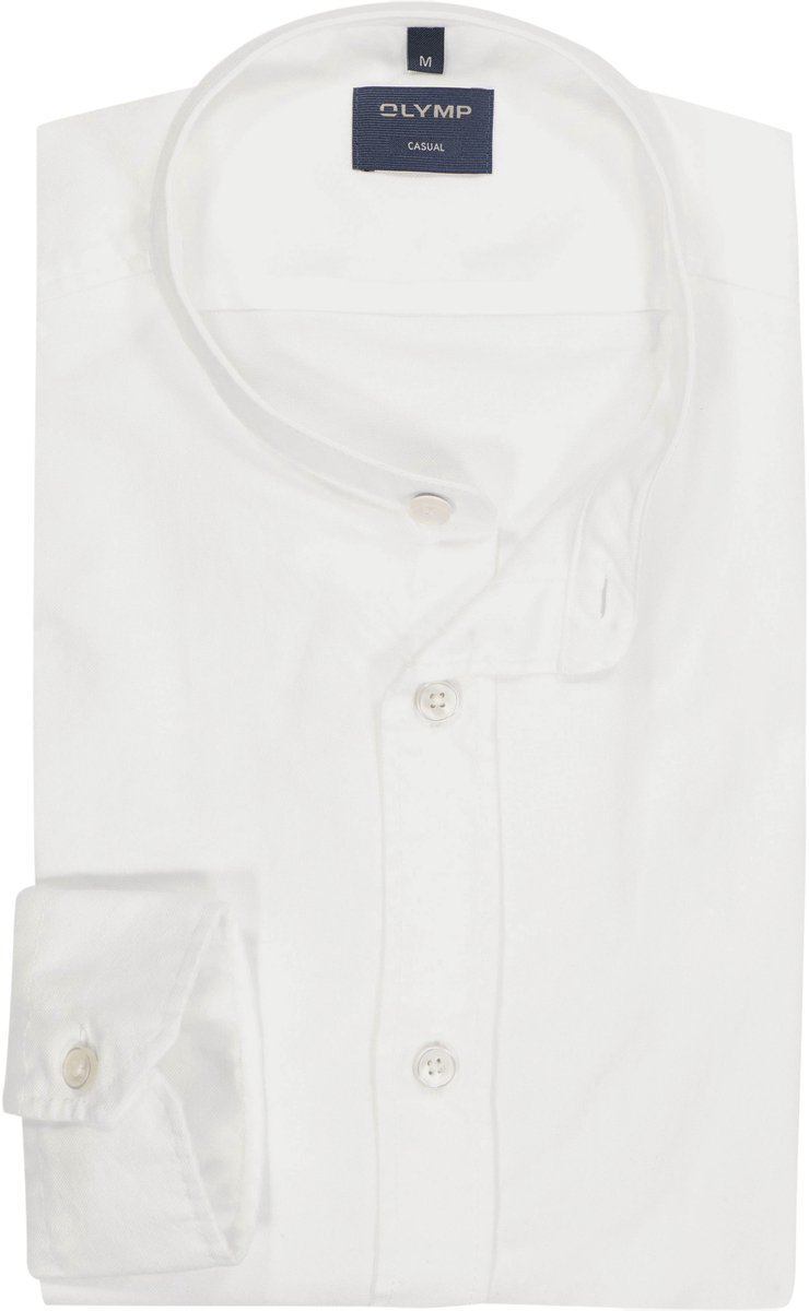 OLYMP Casual regular fit overhemd - Oxford - wit
