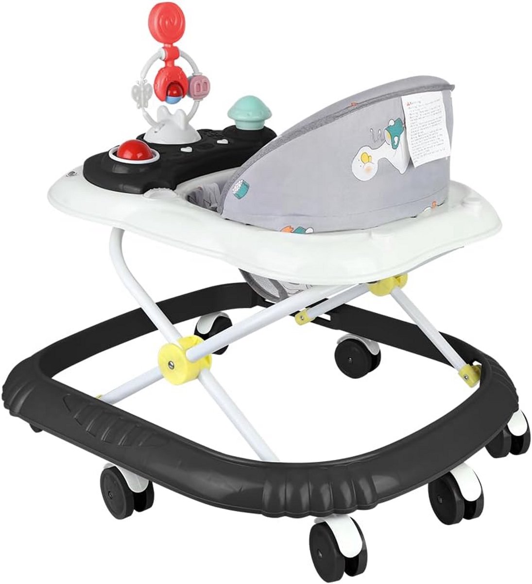 In Hoogte Verstelbare Loopwagen met Muziek en Verlichting voor Baby's