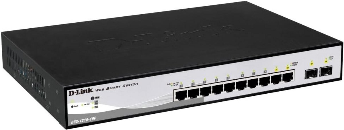 Managed Gigabit Smart Switch met 10 Poorten en SFP Slots