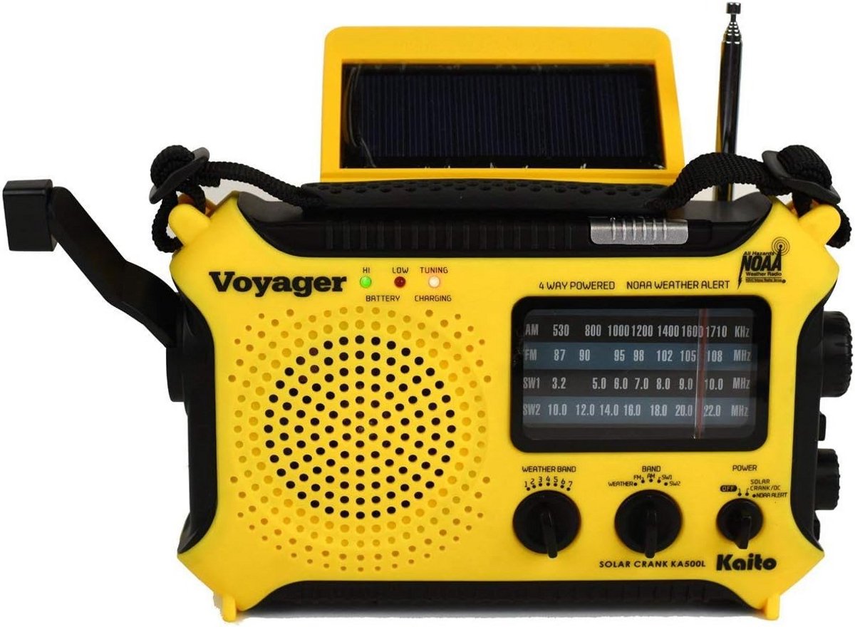 Noodradio met Zonne-energie, Dynamo en Weeralarm