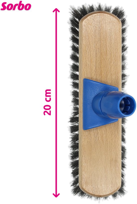 Zaalveger - Zachte bezem - Gemengd paardenhaar - 60 centimeter - Zonder steel