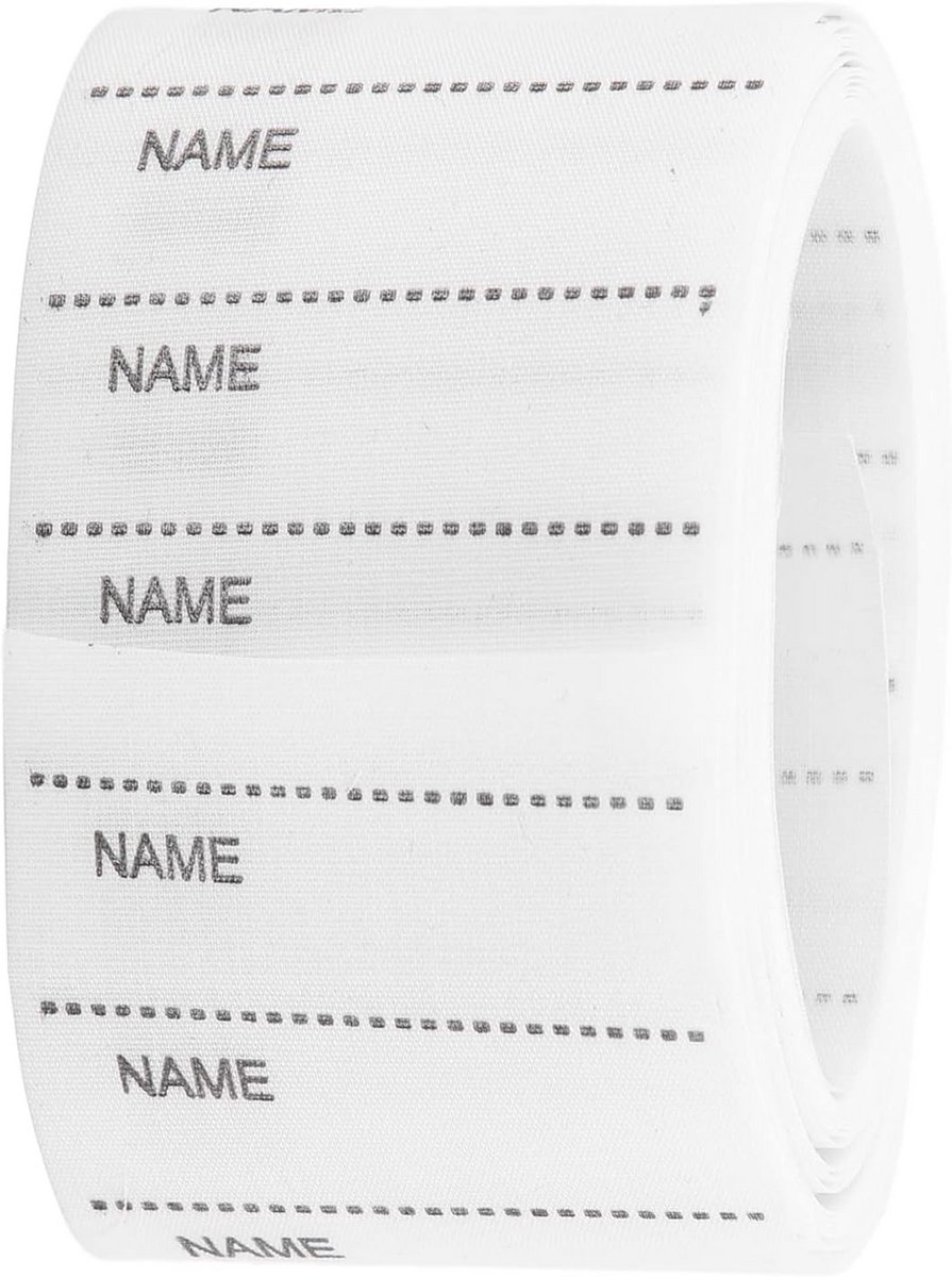 200 Stuks Beschrijfbare Naamlabels voor Kleding met Strijkrand