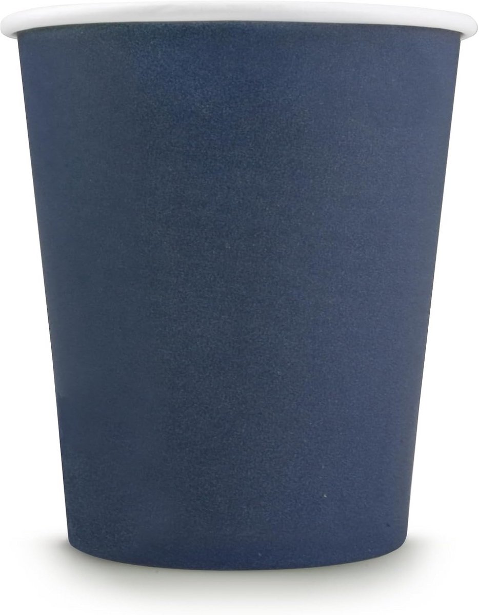1000 Stuks Donkerblauwe Kartonnen Bekers 180 ml voor Warme en Koude Dranken