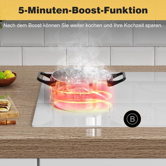 Inductiekookplaat met 4 Zones Krachtige Elektrische Kookplaat