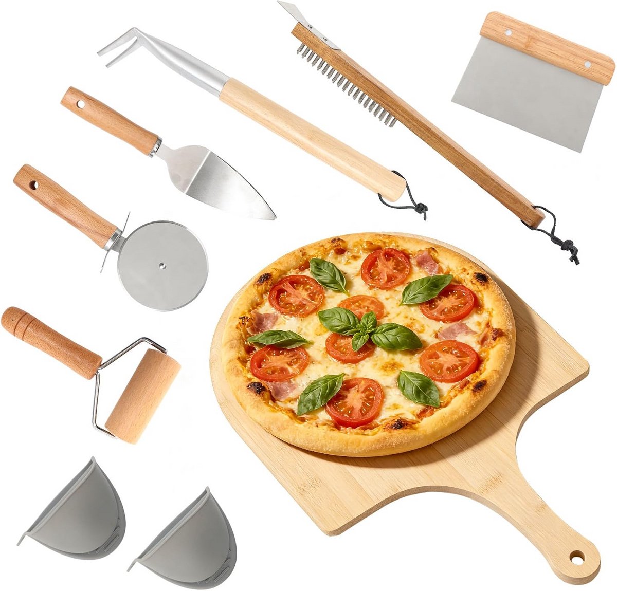 7-delige Pizza Gereedschapset voor Thuis en Buitenoven