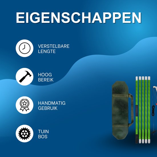 Telescopische takkenzaag - Takkenschaar - Snoeizaag - 6 meter - Verstelbare lengte - Voor tuin van Merkloos	 — afbeelding 3
